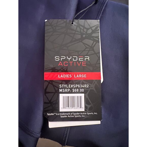 Spyder Athletic Navy Blue Leggings with Back Zipper Pocket - Picture 6 of 14